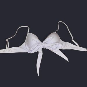 Bra White Bow Tie Front Shein Medium